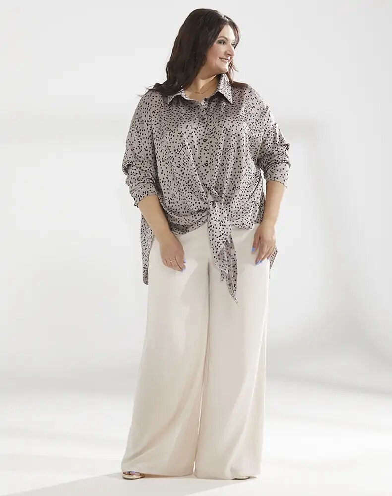 С чем носить брюки полной женщине? Главная